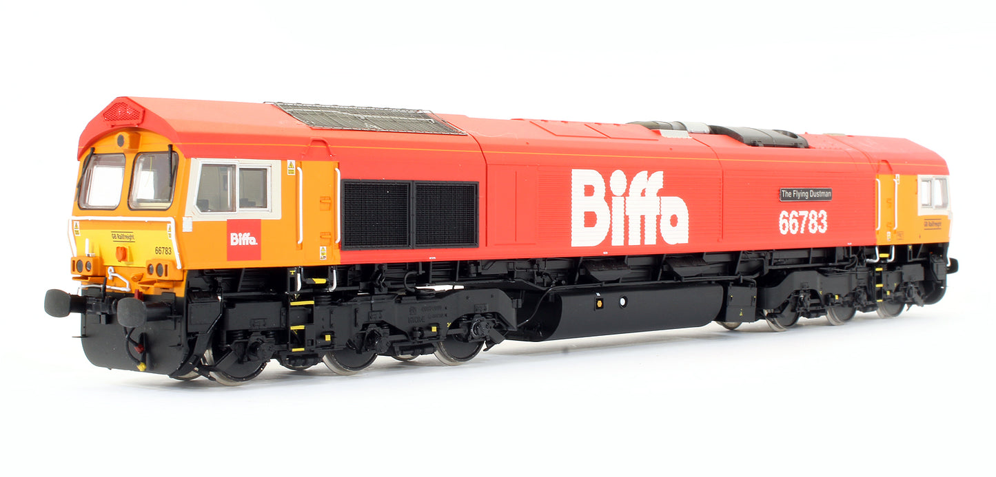 Pre-Owned H4-66-032 Class 66783 Biffa Red With GBRf Branding 'The Flying Dustman' Diesel Locomotive