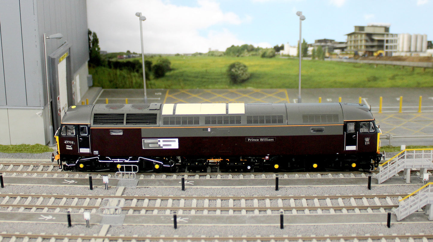 CM-47798-R-SFW Highly Detailed Premium Weathered Class 47 RES Royal Livery 'Prince William' No.47798 Diesel Locomotive - DCC Sound