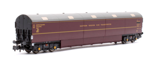 S2303-03C Newton Chambers Car Transporter Eastern Region BR Lined Maroon E96294E