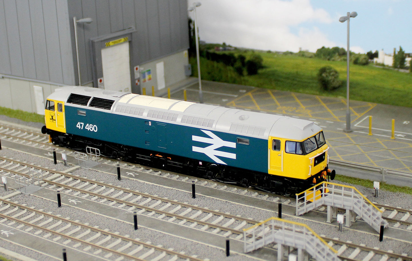 CM-47460-LL Class 47 BR Blue Large Logo No.47460 Diesel Locomotive