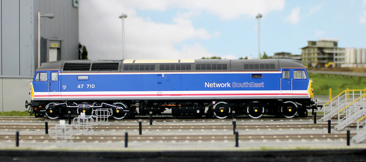 CM-47710-RNSEW Highly Detailed Premium Weathered Class 47 Revised Network SouthEast No.47710 Diesel Locomotive