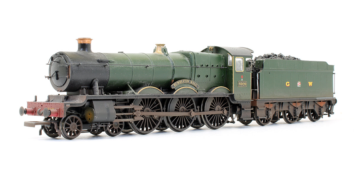 Pre-Owned Hall Class 4920 'Dumbleton Hall' GWR Lined Green Steam Locomotive - Custom Weathered