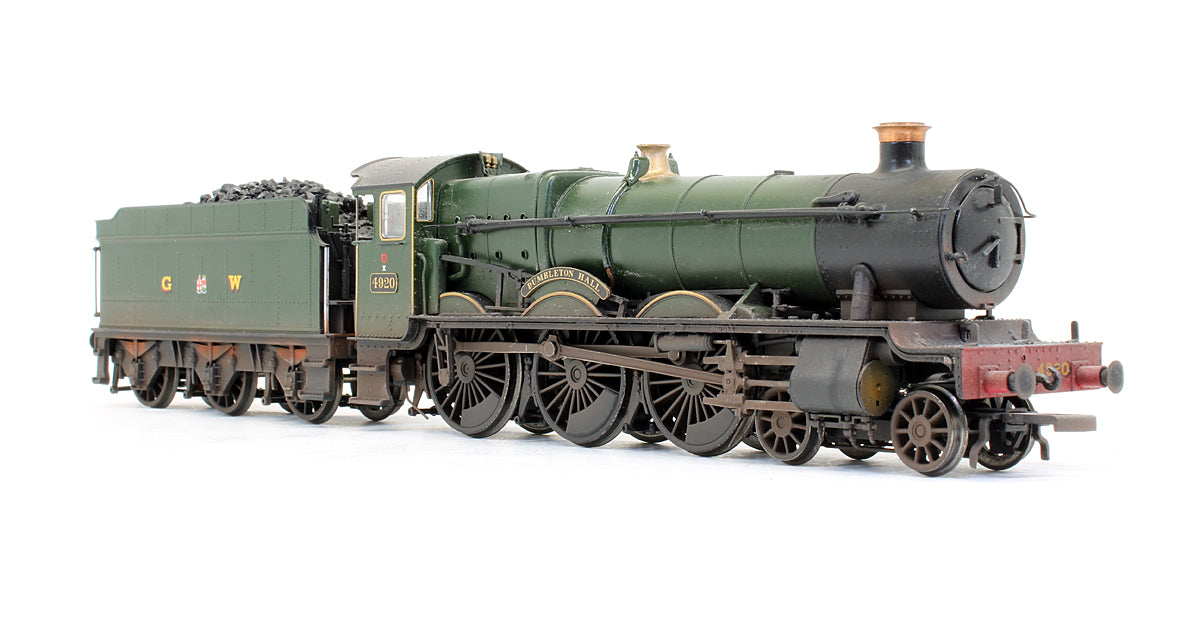 Pre-Owned Hall Class 4920 'Dumbleton Hall' GWR Lined Green Steam Locomotive - Custom Weathered