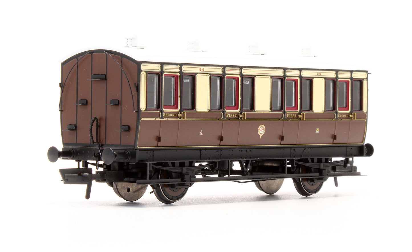 Pre-Owned H4-4C12-101 4 Wheel Composite 1st / 2nd '96' In GWR Chocolate & Cream