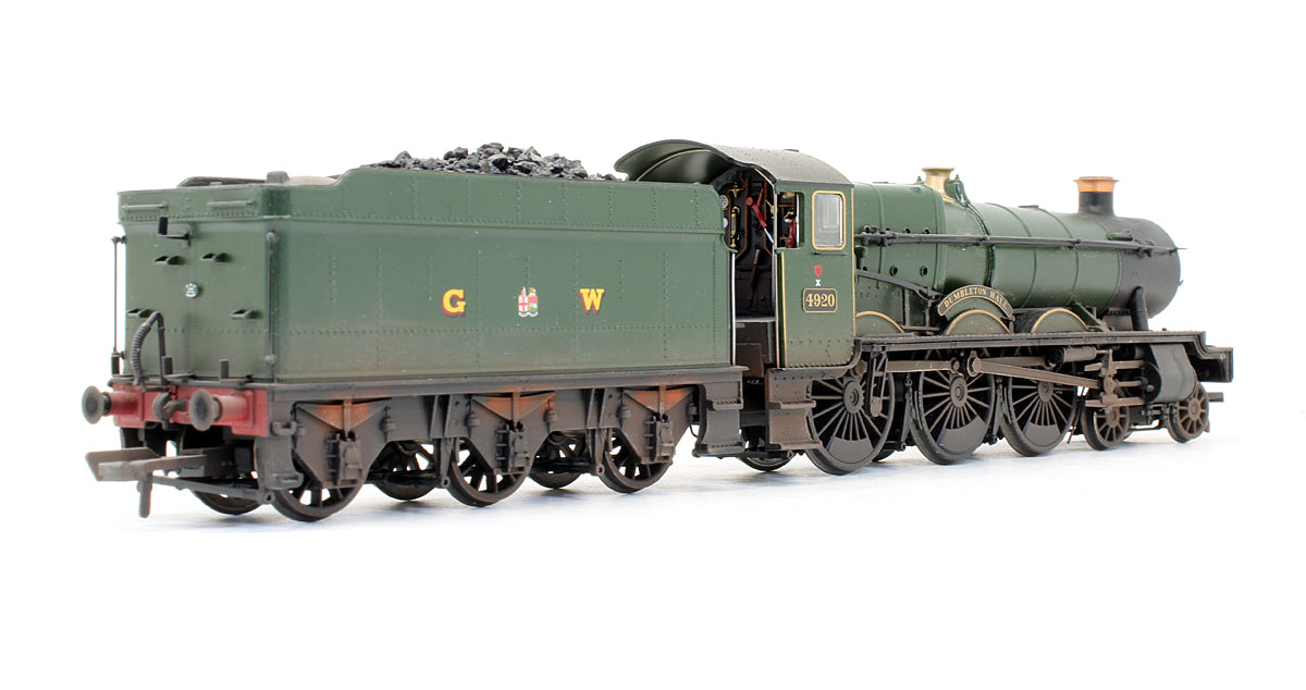 Pre-Owned Hall Class 4920 'Dumbleton Hall' GWR Lined Green Steam Locomotive - Custom Weathered