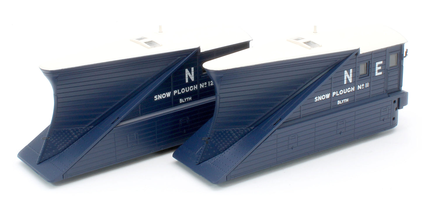 38-641Z Pair of 2 NER Snowploughs 11 & 12 LNER Blue