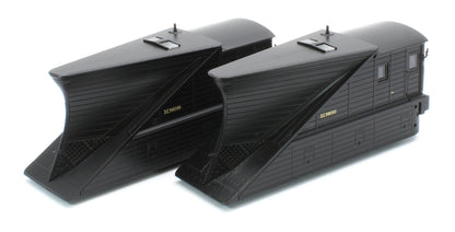 38-642Z Pair of 2 NER Snowploughs DE900565 & DE900566 BR Departmental Black