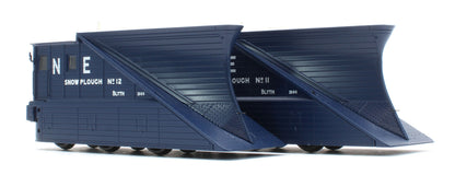 38-641Z Pair of 2 NER Snowploughs 11 & 12 LNER Blue