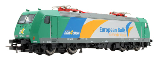Pre-Owned Piko 57444 Class BR 185 541-0 in 'European Bulls' Silver Livery Sponsored By RAIL4CHEM
