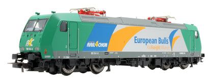 Pre-Owned Piko 57444 Class BR 185 541-0 in 'European Bulls' Silver Livery Sponsored By RAIL4CHEM