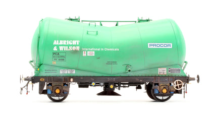 Pre-Owned PCA Tank Wagon PR 9498 Albright & Wilson Green (Procor) - Custom Weathered