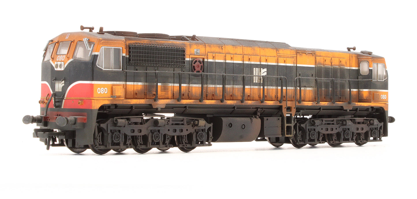 Pre-Owned MM0080 Irish Rail Class 071 Orange / Black 080 Diesel Locomotive - Custom Weathered