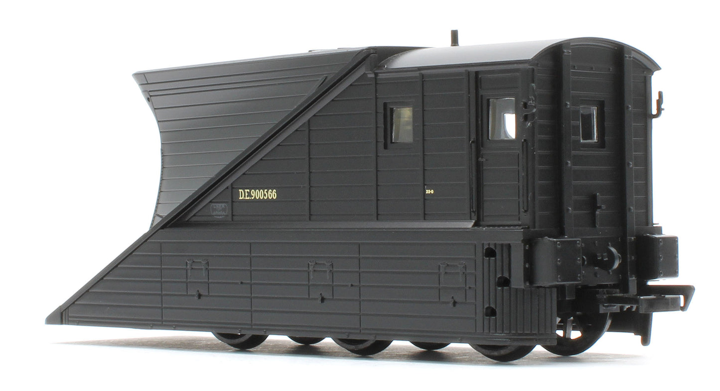 38-642Z Pair of 2 NER Snowploughs DE900565 & DE900566 BR Departmental Black