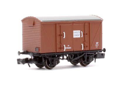 Set of 3 BR 12T Vanwide Ventilated Vans, BR Bauxite (Early) Earle's Cement