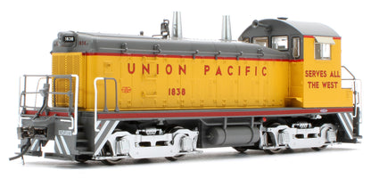 027096 HO EMD SW9 (DC/Silent): Union Pacific - As Delivered Slogan: #1838