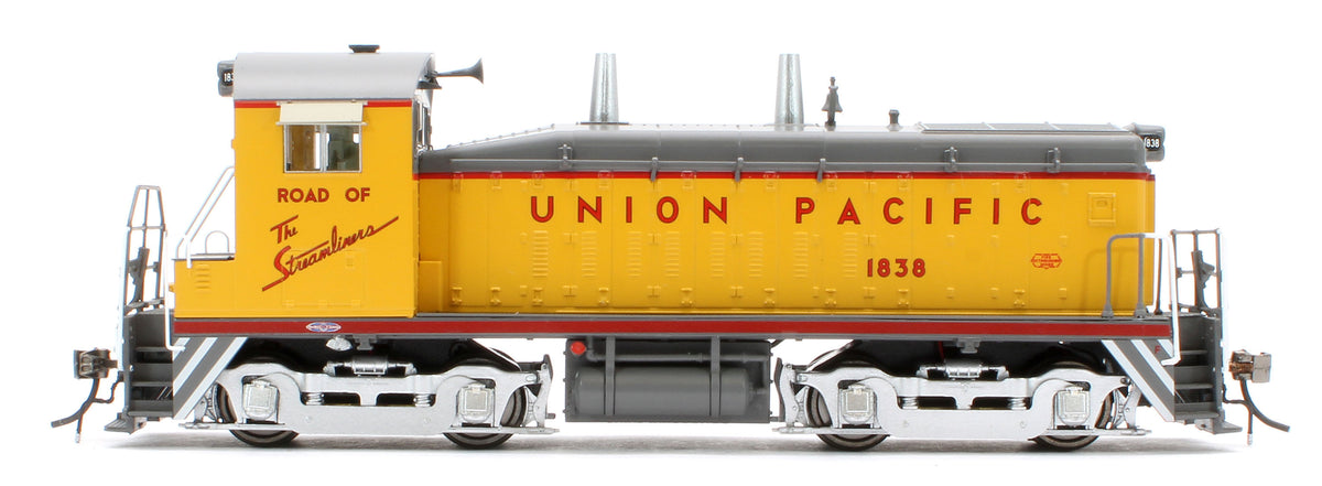 027096 HO EMD SW9 (DC/Silent): Union Pacific - As Delivered Slogan: #1838