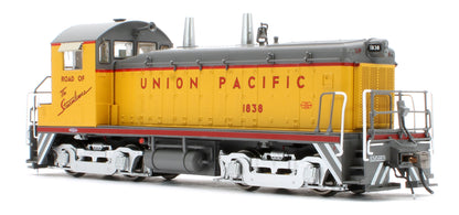 027096 HO EMD SW9 (DC/Silent): Union Pacific - As Delivered Slogan: #1838