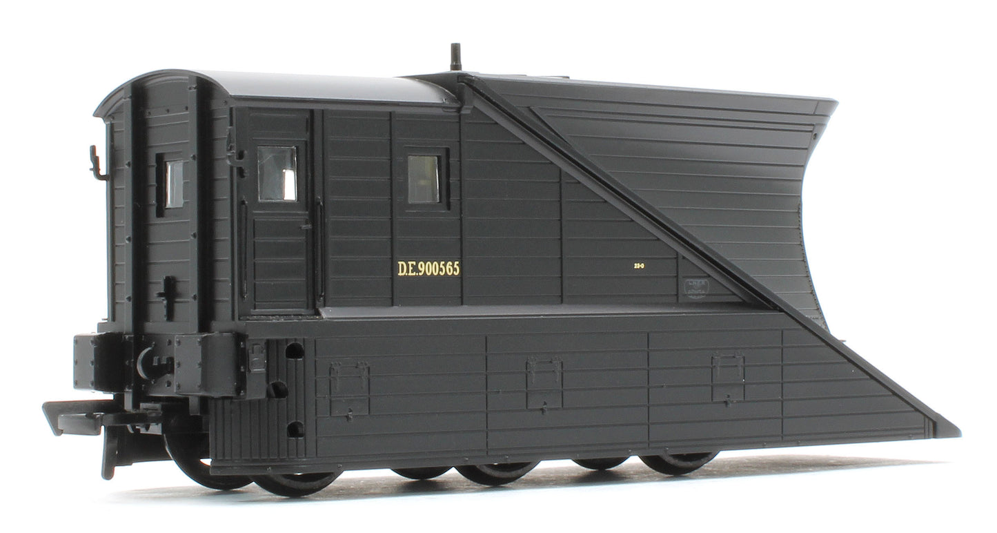 38-642Z Pair of 2 NER Snowploughs DE900565 & DE900566 BR Departmental Black