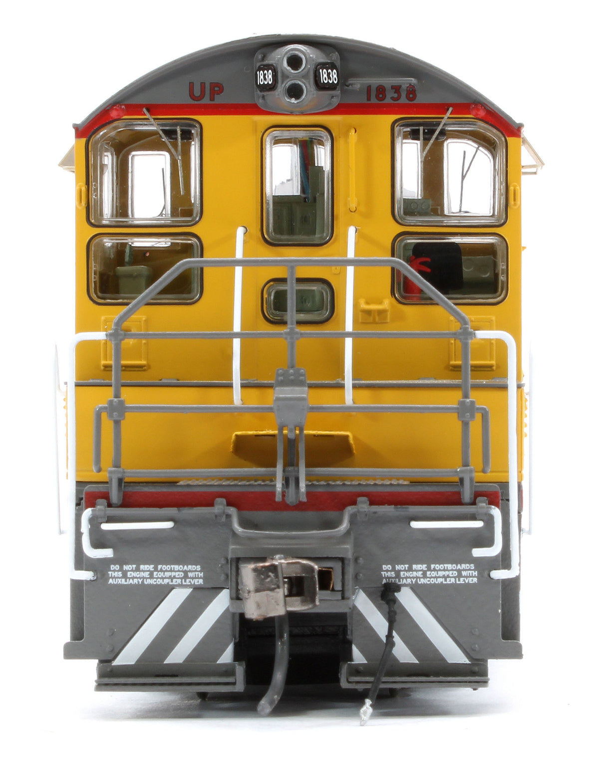 027096 HO EMD SW9 (DC/Silent): Union Pacific - As Delivered Slogan: #1838