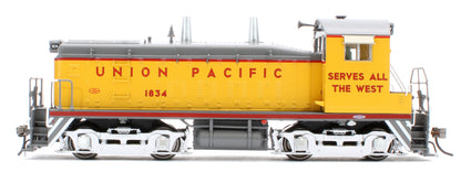 027095 HO EMD SW9 (DC/Silent): Union Pacific - As Delivered Slogan: #1834