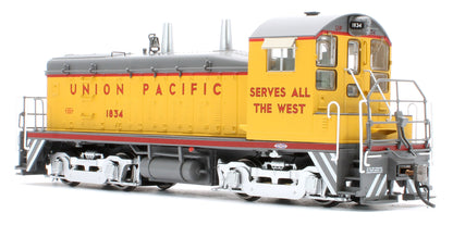 027095 HO EMD SW9 (DC/Silent): Union Pacific - As Delivered Slogan: #1834