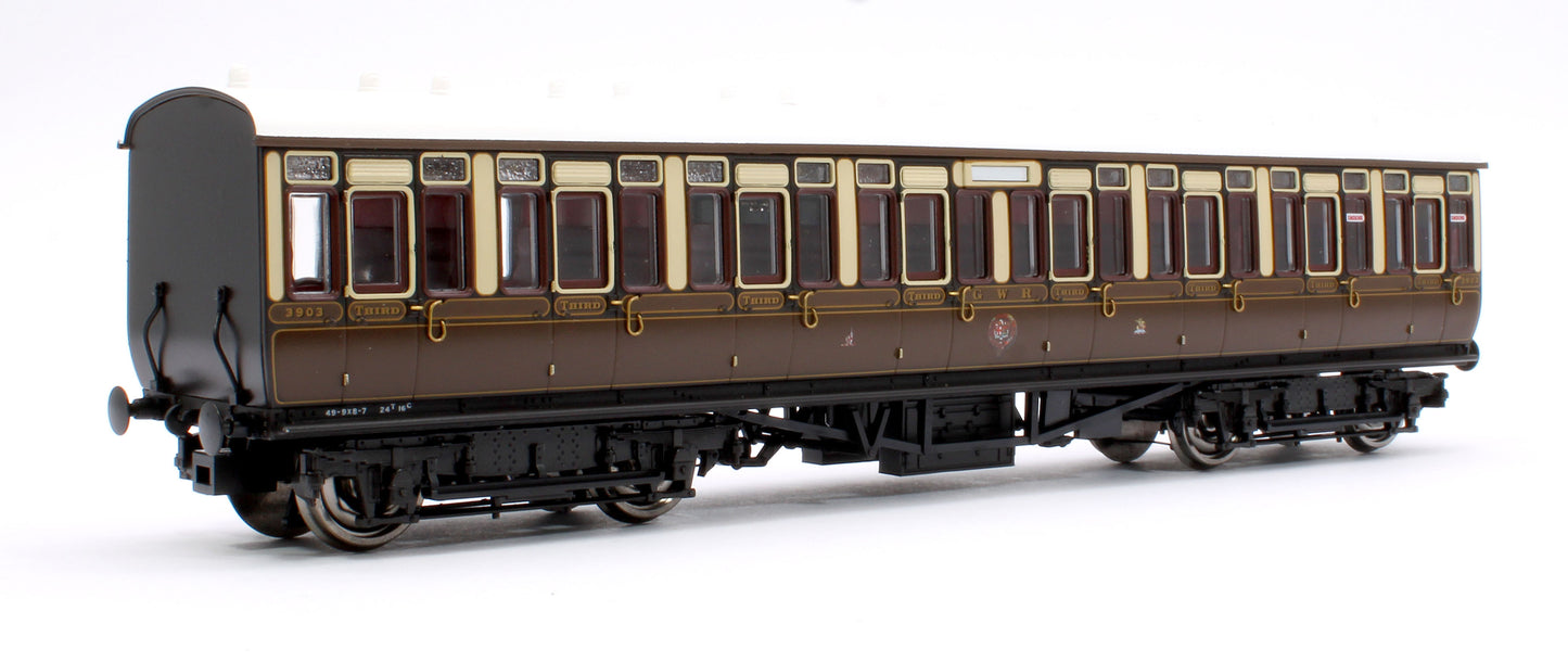 GWR Toplight Mainline City Lined Chocolate & Cream All Third 3903 Set 2