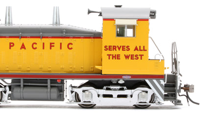 027095 HO EMD SW9 (DC/Silent): Union Pacific - As Delivered Slogan: #1834