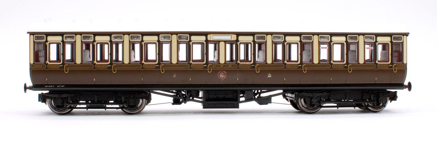 GWR Toplight Mainline City Lined Chocolate & Cream All Third 3904 Set 2