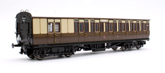 GWR Toplight Mainline City Lined Chocolate & Cream 3rd Brake 3749 Set 2