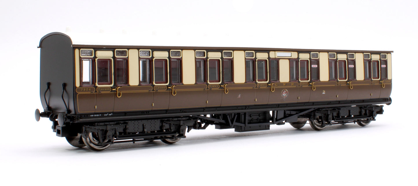 Pre-Owned 4P-020-122 GWR Toplight Mainline City Lined Chocolate & Cream Composite 7904 Set 2