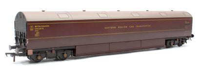 Newton Chambers Car Transporter Eastern Region BR Lined Maroon E96287/291/294E - Pack 3 - Weathered