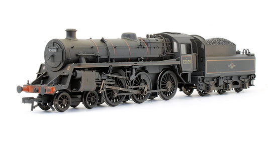 Pre-Owned Standard Class 4MT '75035' BR Lined Black Late Crest Steam Locomotive - Weathered & DCC Fitted
