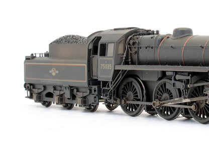 Pre-Owned Standard Class 4MT '75035' BR Lined Black Late Crest Steam Locomotive - Weathered & DCC Fitted