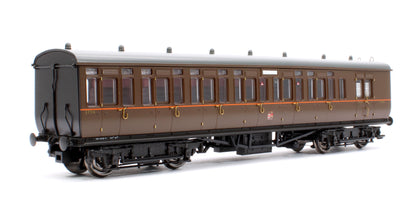 GWR Toplight Mainline City GWR All Brown Third Brake 3756 Set 5