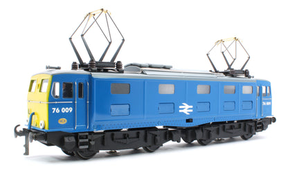 E/49-B6-S2 "EM1" 76001 & 76009 BR Class 76 Corporate Gloss Blue with Full Yellow Ends Electric Locomotives Wooden Box Presentation Set - Set 2