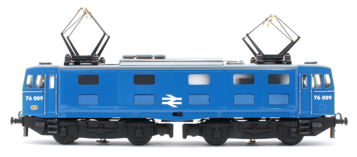 E/49-B6-S2 "EM1" 76001 & 76009 BR Class 76 Corporate Gloss Blue with Full Yellow Ends Electric Locomotives Wooden Box Presentation Set - Set 2