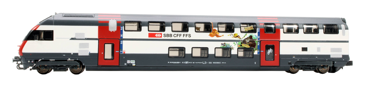 Pre-Owned H25117 IC2000 Bi-Level2nd Class Control Cab Coach of the SBB