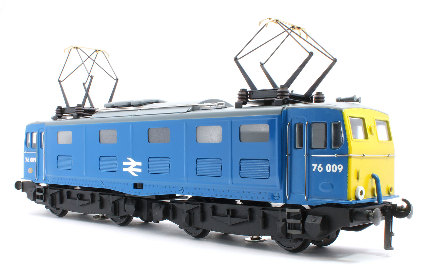 E/49-B6-S2 "EM1" 76001 & 76009 BR Class 76 Corporate Gloss Blue with Full Yellow Ends Electric Locomotives Wooden Box Presentation Set - Set 2