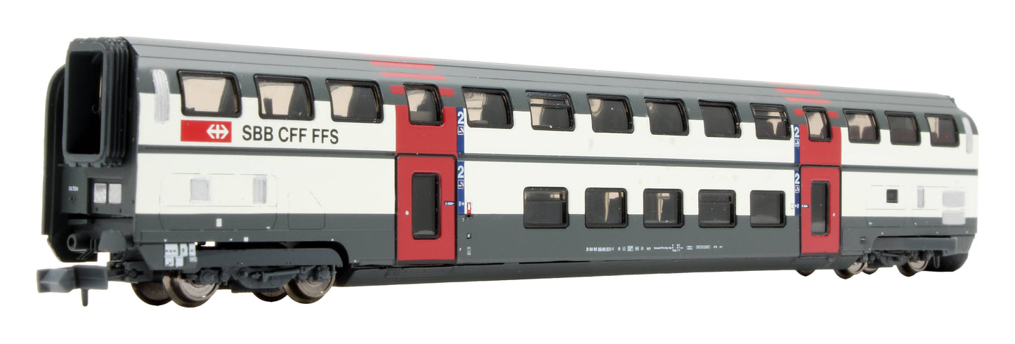 Pre-Owned H25109 IC2000 2nd Class Bi-level passenger car of the SBB
