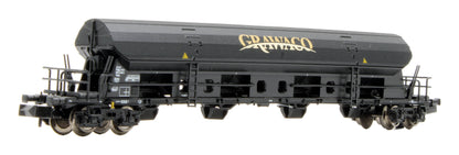 Pre-Owned 845419 N Swinging roof hopper car of the Grawaco