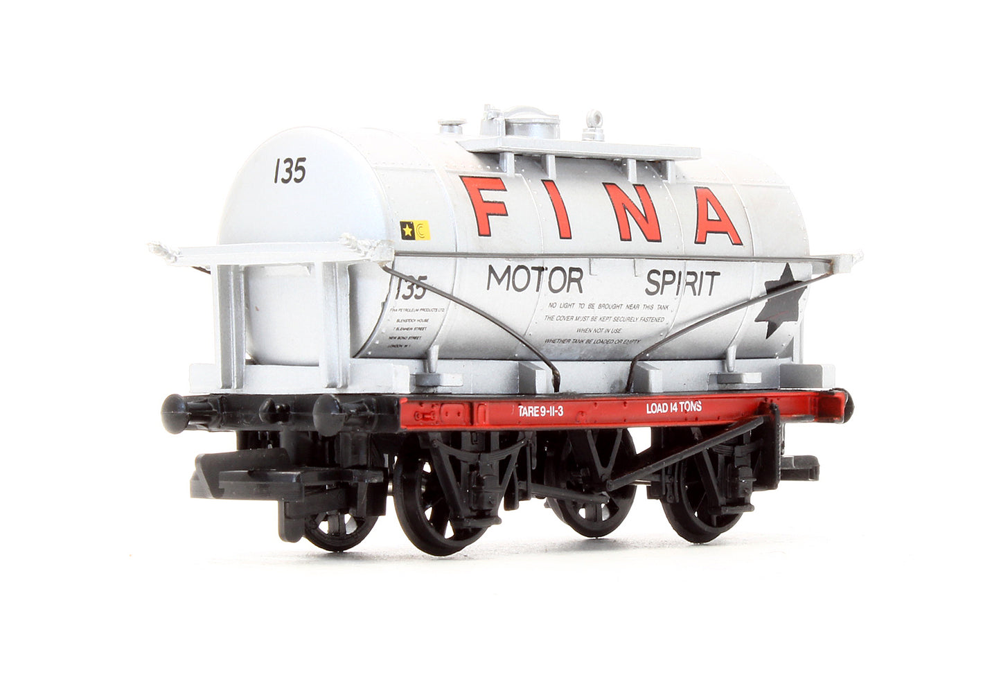 33-504 Pre-Owned 14 Ton Tank Wagon 'Fina Motor Spirit' No.135