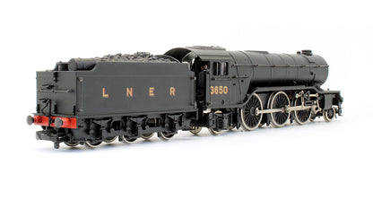 Pre-Owned V2 LNER Wartime Black '3650' Steam Locomotive