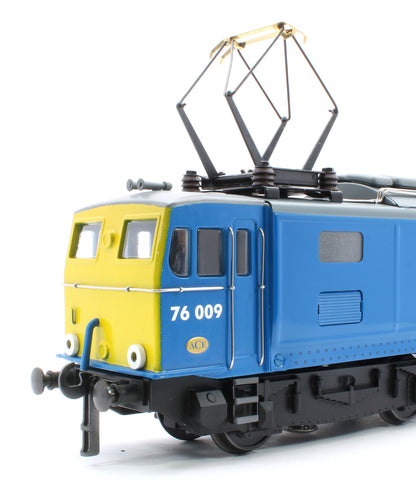E/49-B6-S2 "EM1" 76001 & 76009 BR Class 76 Corporate Gloss Blue with Full Yellow Ends Electric Locomotives Wooden Box Presentation Set - Set 2