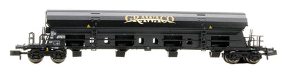Pre-Owned 845419 N Swinging roof hopper car of the Grawaco