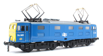 E/49-B6-S2 "EM1" 76001 & 76009 BR Class 76 Corporate Gloss Blue with Full Yellow Ends Electric Locomotives Wooden Box Presentation Set - Set 2