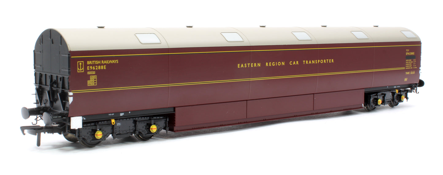 Newton Chambers Car Transporter Eastern Region BR Lined Maroon E96288/289/290E - Pack 1