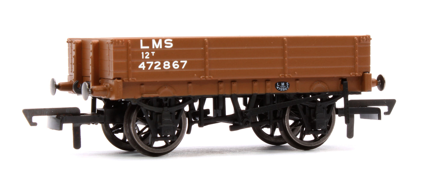 3 Plank Wagon LMS Bauxite No.472867