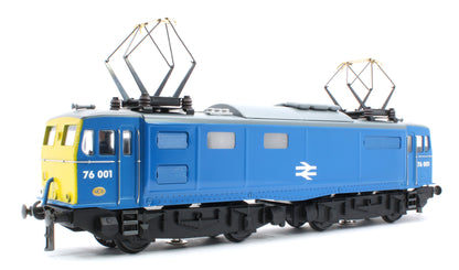 E/49-B6-S2 "EM1" 76001 & 76009 BR Class 76 Corporate Gloss Blue with Full Yellow Ends Electric Locomotives Wooden Box Presentation Set - Set 2