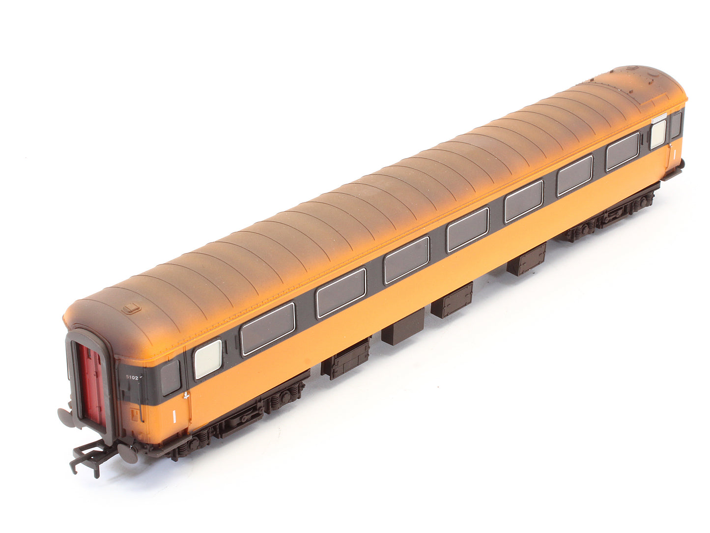 Pre-Owned MM5102 CIE MKII 1st Class Coach Orange & Black No.5102 - Custom Weathered
