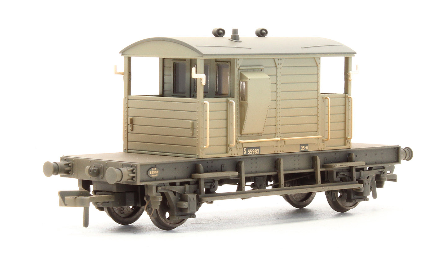 38-401A Pre-Owned SR Pill Box Brake Van BR Grey - Weathered